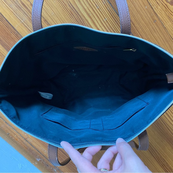 Fossil leather tote bag - Picture 4 of 9